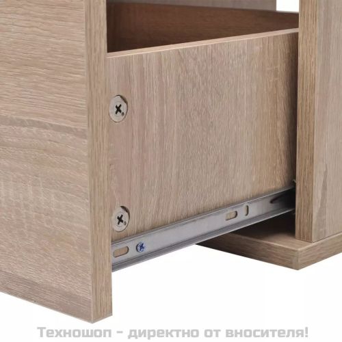 комплект мебели от 11 части и мивка за баня, бежов цвят