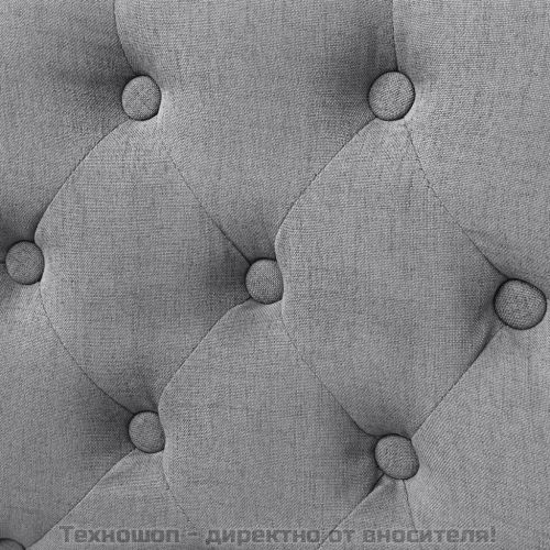 Трапезни столове, 4 бр, светлосиви, текстил