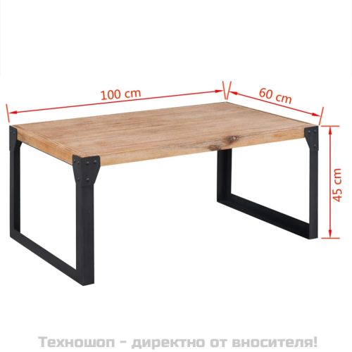 Комплект 3 бр мебели за дневна, акациев масив