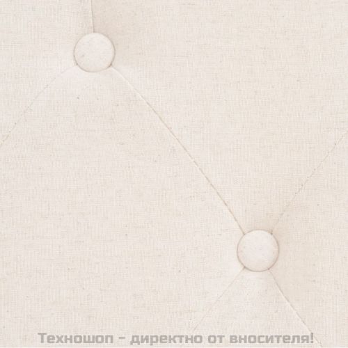 Комплект дивани от 2 части текстил кремавобял