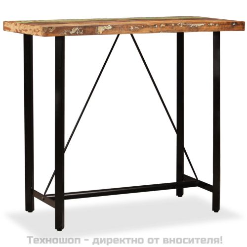 Бар комплект, 5 части, регенерирано дърво масив