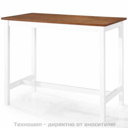 Бар маса и столове, 5 части, дървен масив