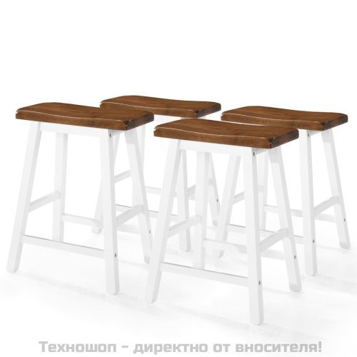 Бар маса и столове, 5 части, дървен масив