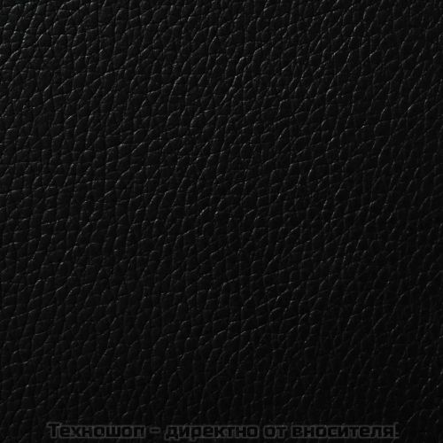 Трапезни столове, 6 бр, черни, изкуствена кожа