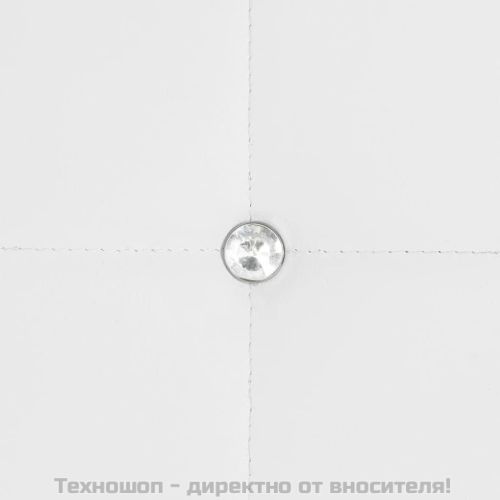 Трапезни столове, 6 бр, бели, изкуствена кожа