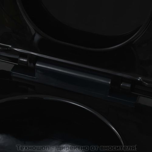 Окачена тоалетна чиния, със скрито казанче, керамична, черна