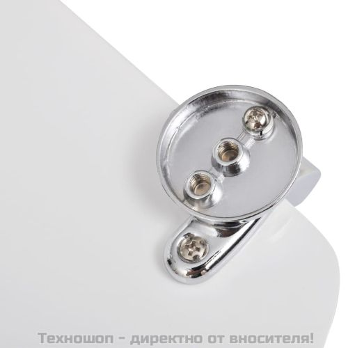 Тоалетни седалки с капаци, 2 бр, МДФ, бели