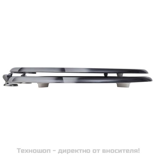 Тоалетни седалки с капаци, 2 бр, МДФ, вода