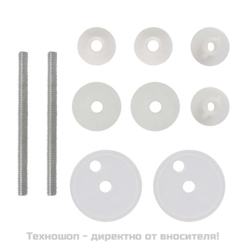 Тоалетни седалки с капаци, 2 бр, МДФ, вода