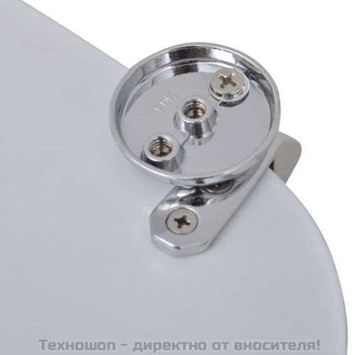 Тоалетни седалки с капаци, 2 бр, МДФ, камъчета