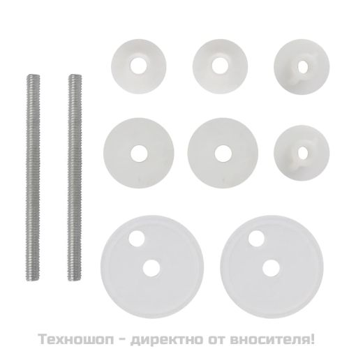 Тоалетни седалки с капаци, 2 бр, МДФ, камъчета