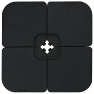 Градински чадър, с преносима основа, антрацит