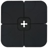 Алуминиев градински чадър, с преносима основа, таупе