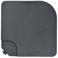 Алуминиев градински чадър, с преносима основа, таупе