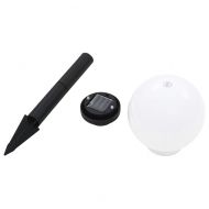 Външни соларни лампи 6 бр LED сферични 20 см RGB