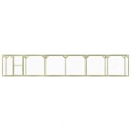 Клетка за пилета, 1,5x9x1,5 м, импрегниран бор