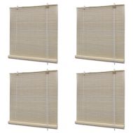 Естествени бамбукови ролетни щори 4 бр 120x160 см