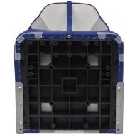 Сгъваеми столове за лодка, 2 бр, висока облегалка