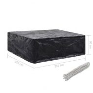 Покривала за градински мебели 2 бр 8 капси 250x210x90 см