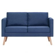 2-местен диван, текстил, син