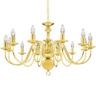 Полилей, златист, 12 х Е14 крушки