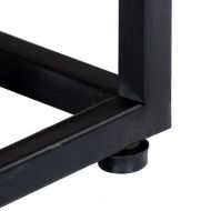 ТВ шкаф, 120x30x40 cм, регенерирано дърво масив и стомана