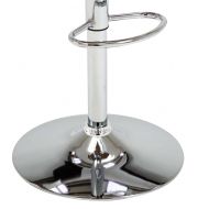 Бар табуретка, сива, извито дърво и текстил