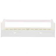 Рамка за легло разтегателен диван бяла борово дърво 90x200 см