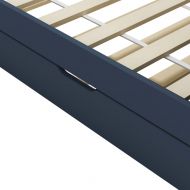 Рамка за легло разтегателен диван сива борово дърво 90x200 см