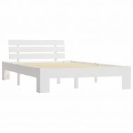 Рамка за легло, бяла, бор масив, 120х200 см