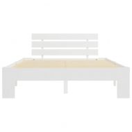 Рамка за легло, бяла, бор масив, 140х200 см