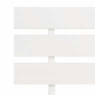 Рамка за легло, бяла, бор масив, 140х200 см