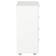 Бюфет, бял гланц, 60x35x80 см, инженерно дърво