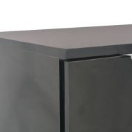Бюфет, черно със силен гланц, 107x35x80,5 см