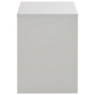 Тоалетка с огледало и табуретка, сива, 104x45x131 см