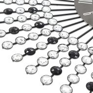 Стенен часовник, метал, 43 см, черен