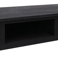 Конзолна маса, черна, 110x45x76 cм, дърво