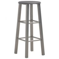 Бар табуретки, 2 бр, антрацит, МДФ
