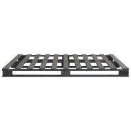 Палетна рамка за легло, сива, бор масив, 160х200 см