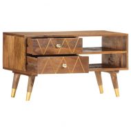 ТВ шкаф, 85x35x47 см, мангово дърво масив