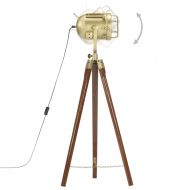 Подова лампа тринога, масивно мангово дърво, 97 см