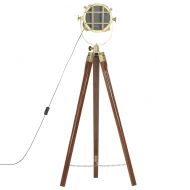Подова лампа тринога, масивно мангово дърво, 97 см