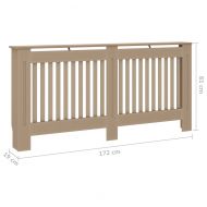 Параван за радиатор, 172x19x81 см, МДФ