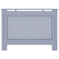 Параван за радиатор, антрацит, 112x19x81,5 см, МДФ