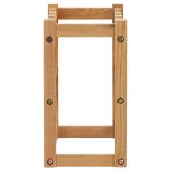 Стойка за вино за 12 бутилки, 47x21x36 см, дъбов масив