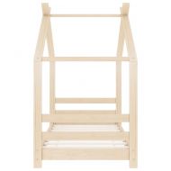 Рамка за детско легло, борово дърво масив, 70x140 см