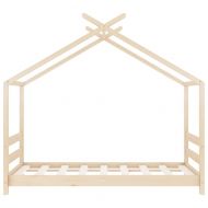 Рамка за детско легло, борово дърво масив, 70x140 см