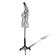 Дамски манекен бюст, черно-бял