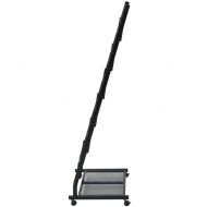 Стелаж за списания, 47,5x43x133 cм, черен, A4