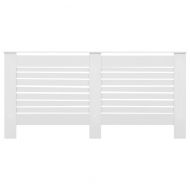 Паравани за радиатори, 2 бр, бели, 172x19x81,5 см, МДФ